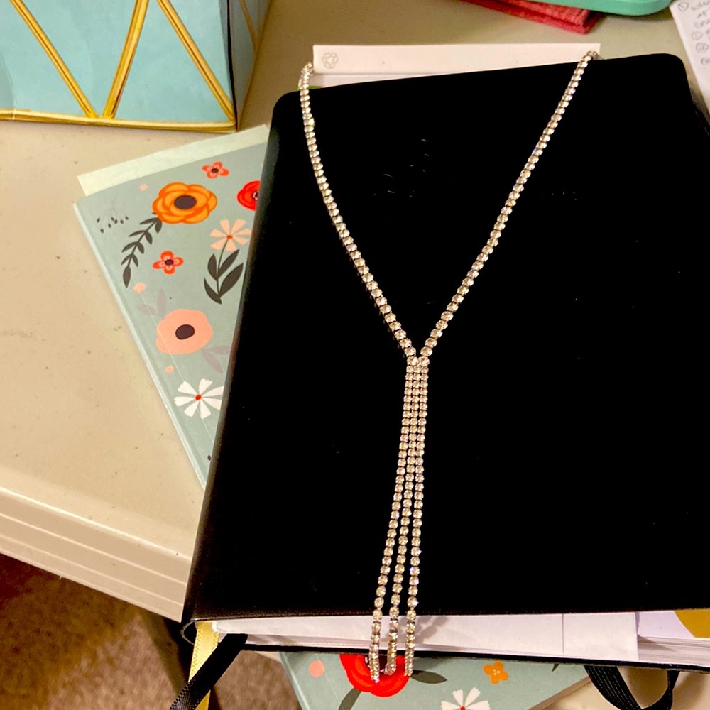 Silver Y Shape Necklace